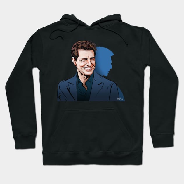 Tom Cruise - An illustration by Paul Cemmick Hoodie by PLAYDIGITAL2020